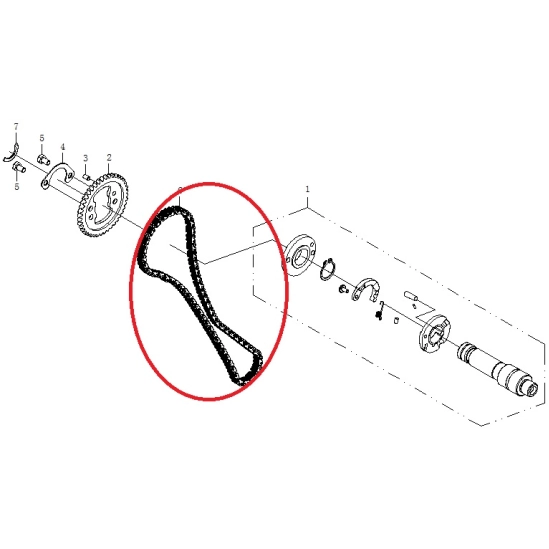 Rozvodový řetízek - CFMOTO                                                                                                                                                                                                                                