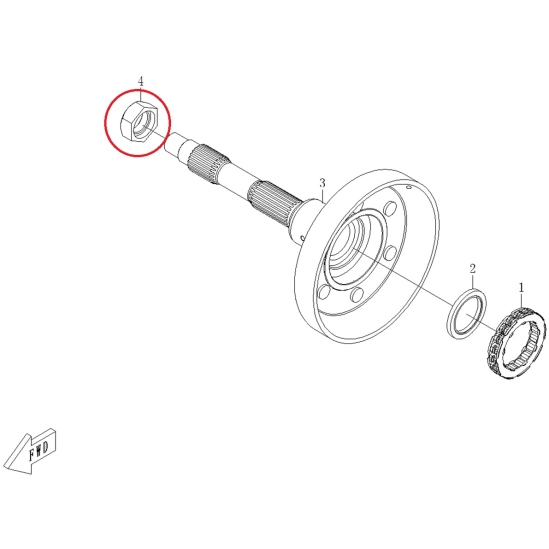 Matice  CFMOTO-spojka, buben                                                                                                                                                                                                                              