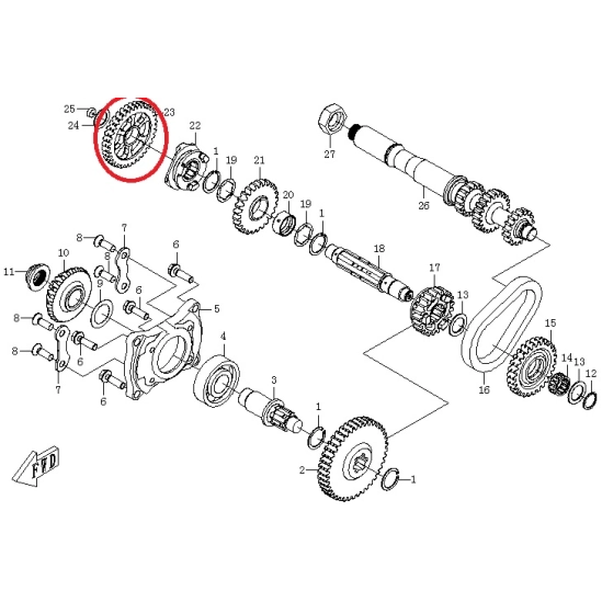 Převodové kolo CFMOTO                                                                                                                                                                                                                                     
