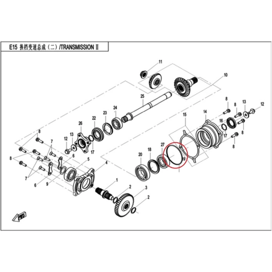 O-kroužek převodovka CFMOTO                                                                                                                                                                                                                               