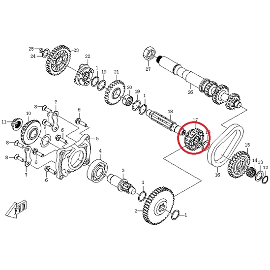 Převodové kolo CFMOTO                                                                                                                                                                                                                                     