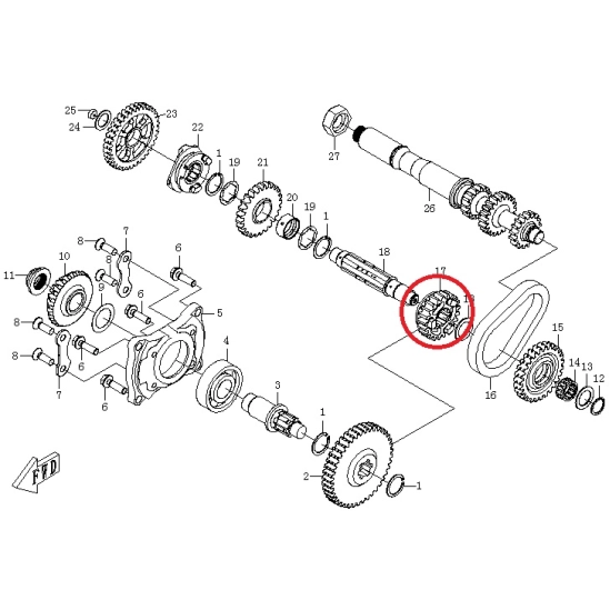 Převodové kolo CFMOTO                                                                                                                                                                                                                                     