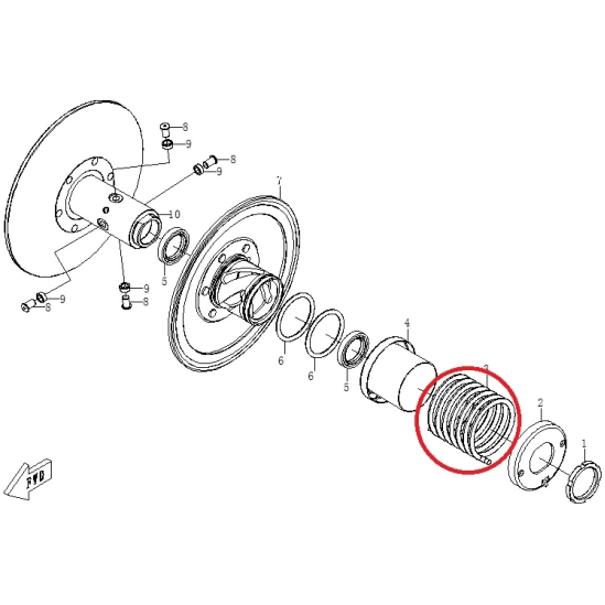 Pružina variatoru - CFMOTO                                                                                                                                                                                                                                