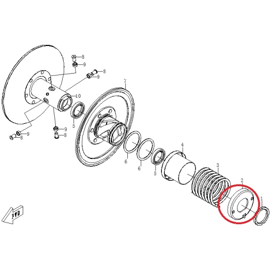 Podložka pružiny - CFMOTO                                                                                                                                                                                                                                 