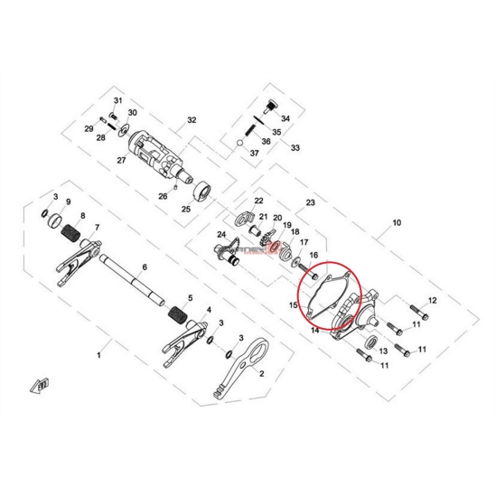 Těsnění  Převodovka CFMOTO                                                                                                                                                                                                                                