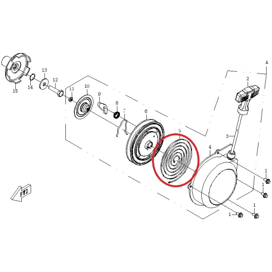 Pružina ručního startování- CFMOTO                                                                                                                                                                                                                        