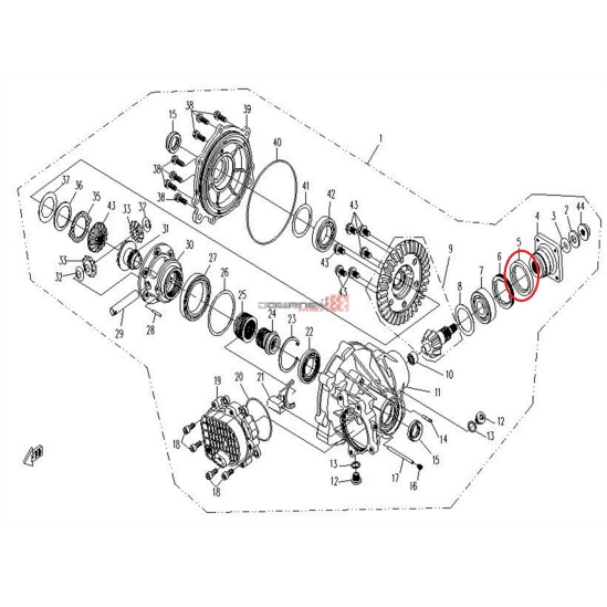 Gufero vstupu kardanu přední diferenciálu- CFMOTO                                                                                                                                                                                                         