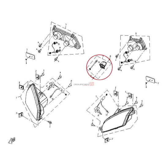 Světlo pro nasvícení SPZ CFMOTO                                                                                                                                                                                                                           