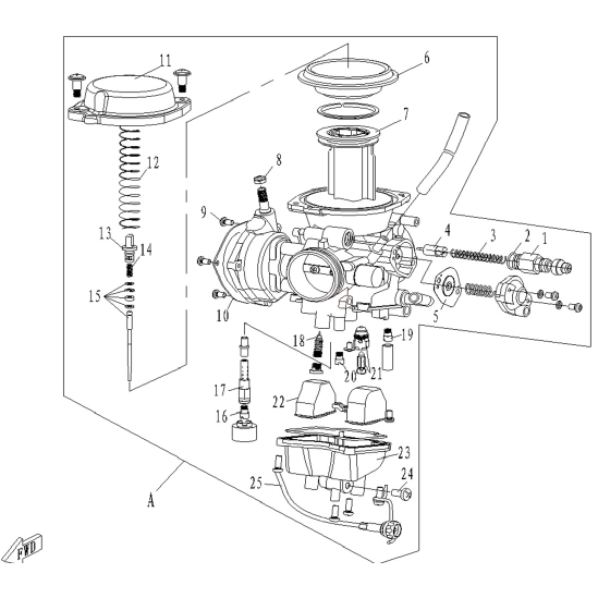 Šroubení karburátoru                                                                                                                                                                                                                                      