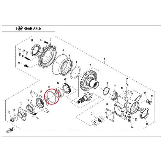 O-kroužek 64.5×3 - CFMOTO                                                                                                                                                                                                                                 