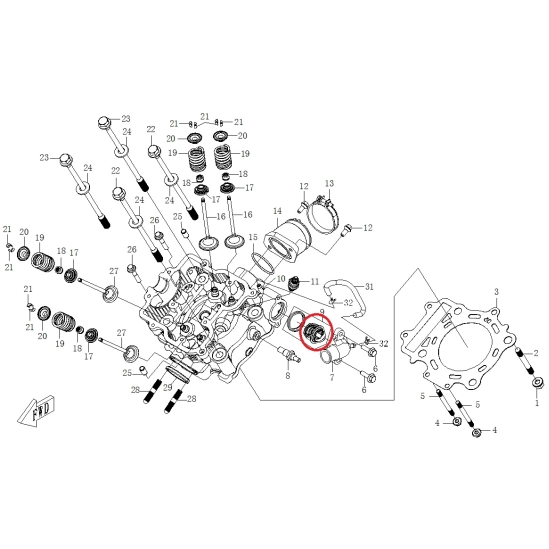 Čidlo teploty - CFMOTO  X550, X6, UTV630                                                                                                                                                                                                                  