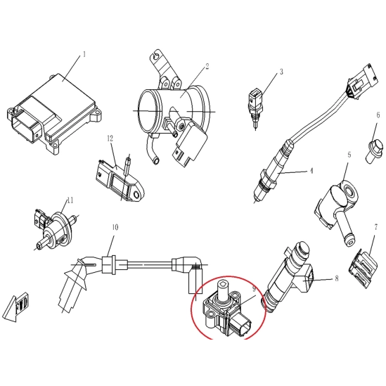 Cívka zapalování- CFMOTO                                                                                                                                                                                                                                  