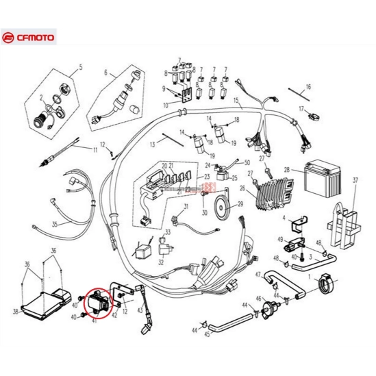 Cívka zapalování- CFMOTO                                                                                                                                                                                                                                  
