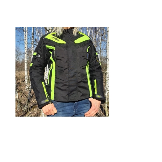 Bunda MAXX dámská černá/neon žlutá