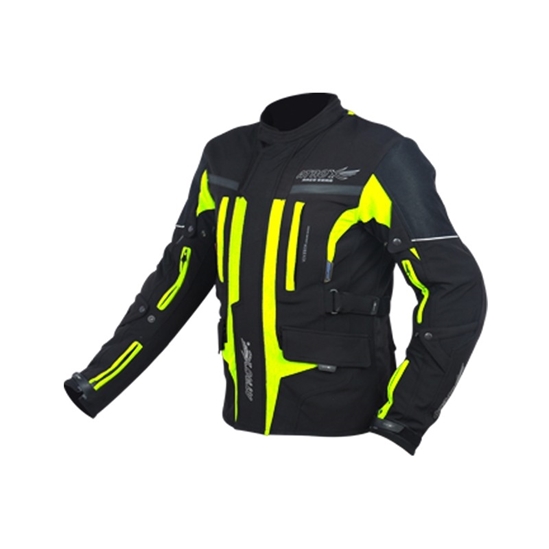 Bunda MAXX pánská zimní černá/neon žlutá