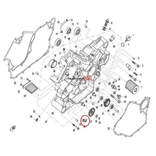 Vodítko řetězu - CFMOTO                                                                                                                                                                                                                                   