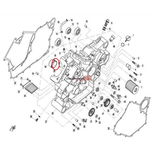 Pouzdro ložiska - kluzná pánev CFMOTO                                                                                                                                                                                                                     