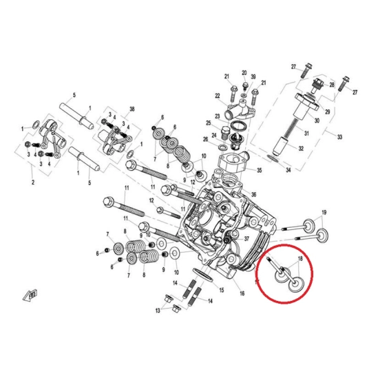 Ventil sání - CFMOTO                                                                                                                                                                                                                                      