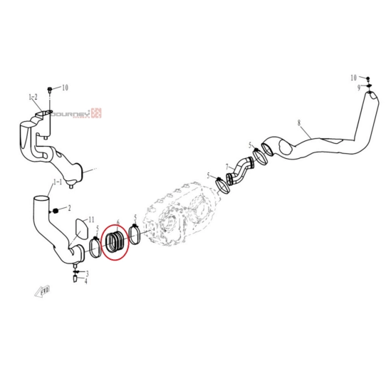 Spojovací guma CVT chlazení CFMOTO                                                                                                                                                                                                                        
