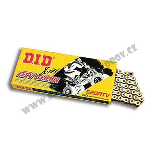ATV X-Kroužkový řetěz D.I.D Chain 520ATV 94 L Zlatá/Černá                                                                                                                                                                                                 