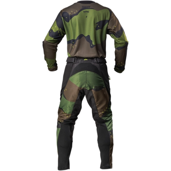 Kalhoty THOR Terrain off road green camo