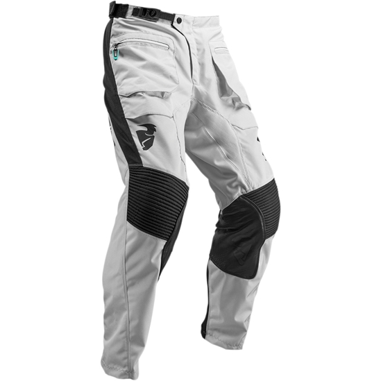 Kalhoty THOR Terrain off road Light gray/black do bot