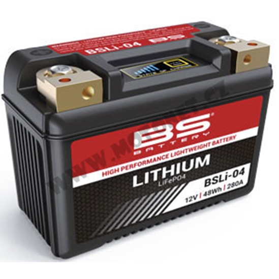 Baterie Lithiová motocyklová baterie BS-BATTERY BSLI-04                                                                                                                                                                                                   
