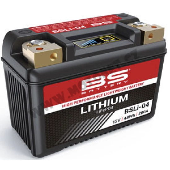 Baterie Lithiová motocyklová baterie BS-BATTERY BSLI-04                                                                                                                                                                                                   