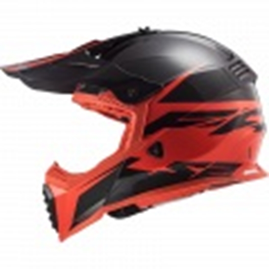 Helma LS2 MX437 FAST EVO ROAR MATT BLACK RED                                                                                                                                                                                                              