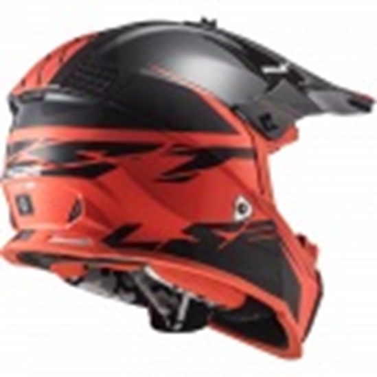 Helma LS2 MX437 FAST EVO ROAR MATT BLACK RED                                                                                                                                                                                                              