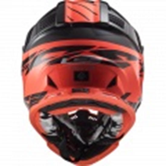 Helma LS2 MX437 FAST EVO ROAR MATT BLACK RED                                                                                                                                                                                                              