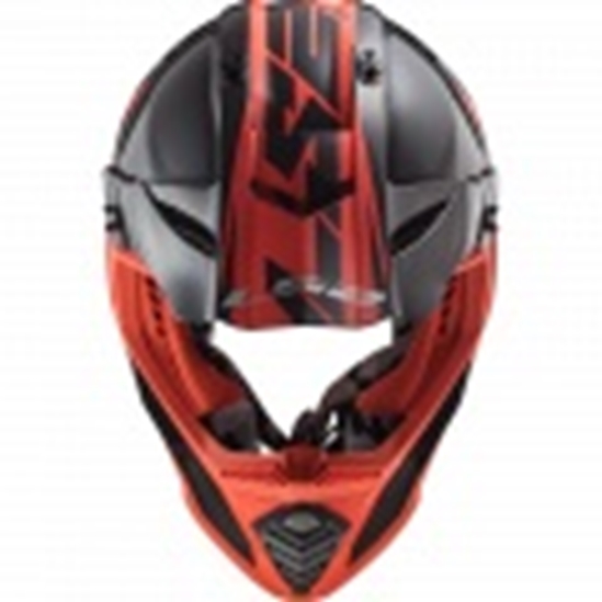 Helma LS2 MX437 FAST EVO ROAR MATT BLACK RED                                                                                                                                                                                                              