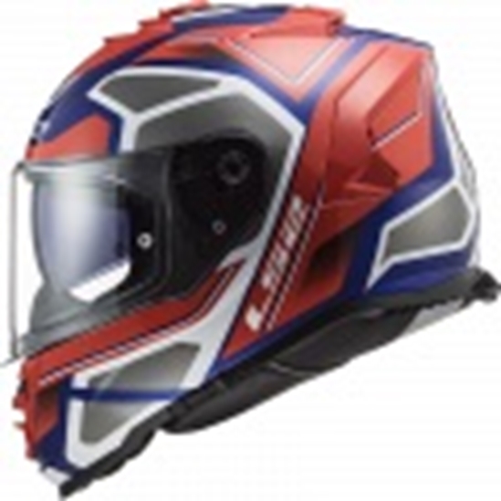 HELMA LS2 FF800 STORM FASTER RED BLUE                                                                                                                                                                                                                     