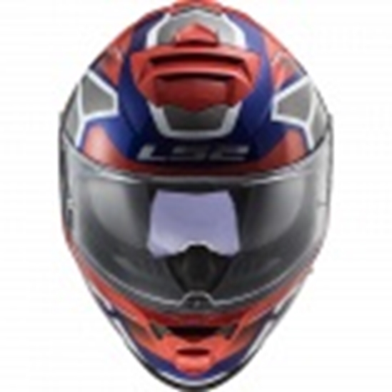 HELMA LS2 FF800 STORM FASTER RED BLUE                                                                                                                                                                                                                     