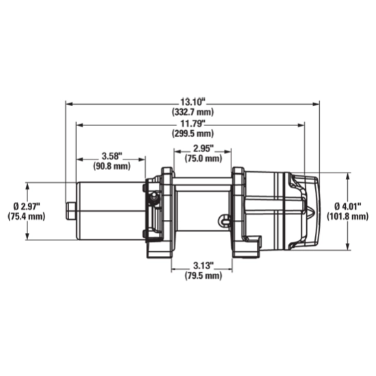 Naviják WARN Pro Vantage 2500 CE ocelové lano                                                                                                                                                                                                             