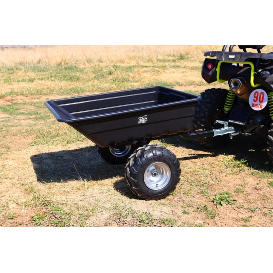 Vozík za čtyřkolku- zahradní černý                                                                                                                                                                                                                        