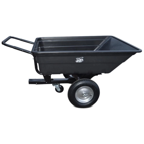 SHARK GARDEN 150 S ADPATÉREM NA TAŽNÉ, VOZÍK ZA ČTYŘKOLKU, ČERNÝ