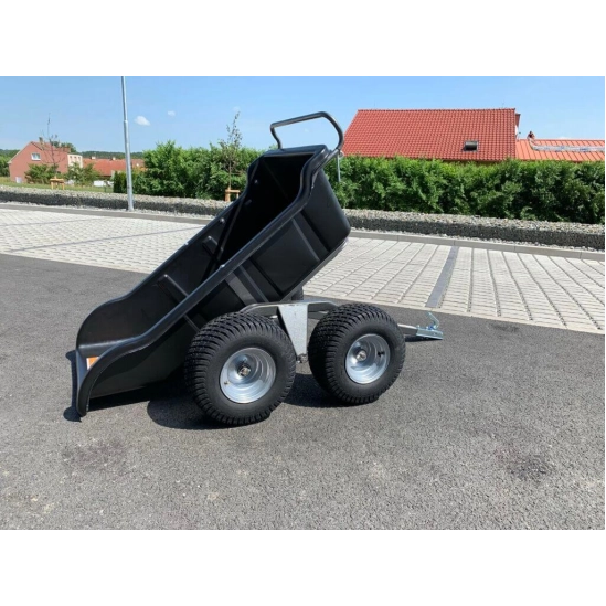 Vozík za čtyřkolku, černý, SHARK GARDEN 680