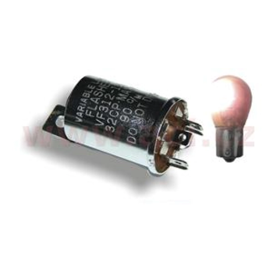 Přerušovač směrových světel 12V (bimetal, polarizovaný)                                                                                                                                                                                                   