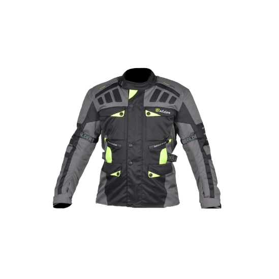 Adventure turismo bunda enduro šedá/černá/fluo žlutá