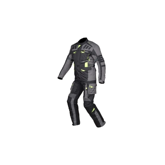 Adventure turismo bunda enduro šedá/černá/fluo žlutá