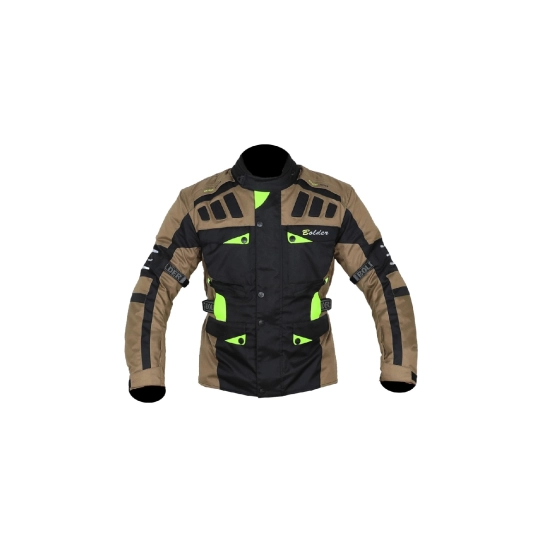 Adventure turismo bunda enduro hněda/černá/fluo žlutá