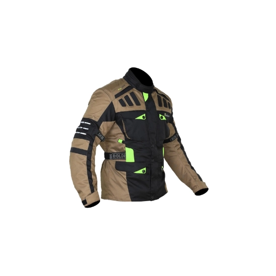 Adventure turismo bunda enduro hněda/černá/fluo žlutá