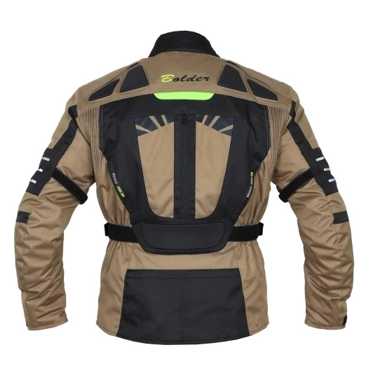 Adventure turismo bunda enduro hněda/černá/fluo žlutá