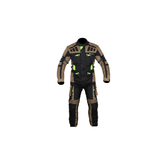 Adventure turismo bunda enduro hněda/černá/fluo žlutá