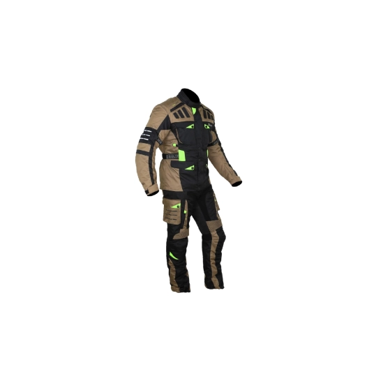 Adventure turismo bunda enduro hněda/černá/fluo žlutá