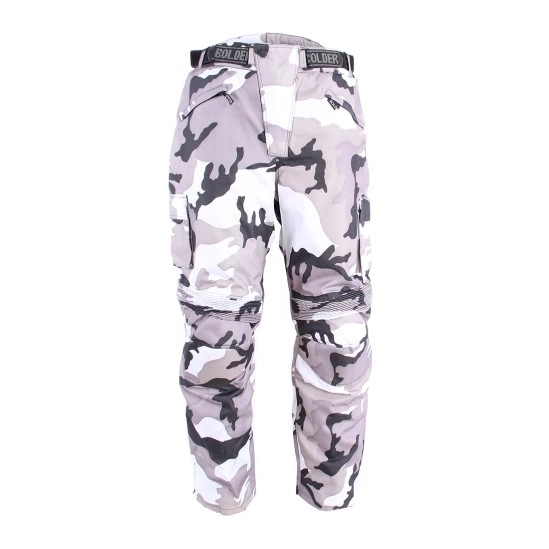 Kalhoty enduro maskáč