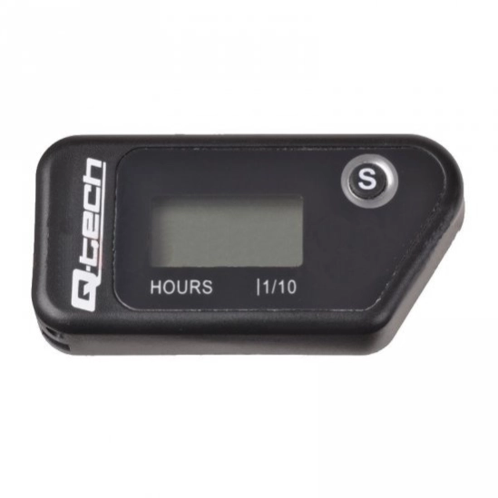 Motohodiny QTECH černé s nulovatelným počítadlem bezdrátový                                                                                                                                                                                               