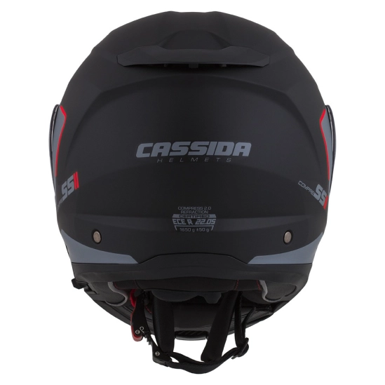 Helma Cassida Compress  (černá matná/šedá/červená)