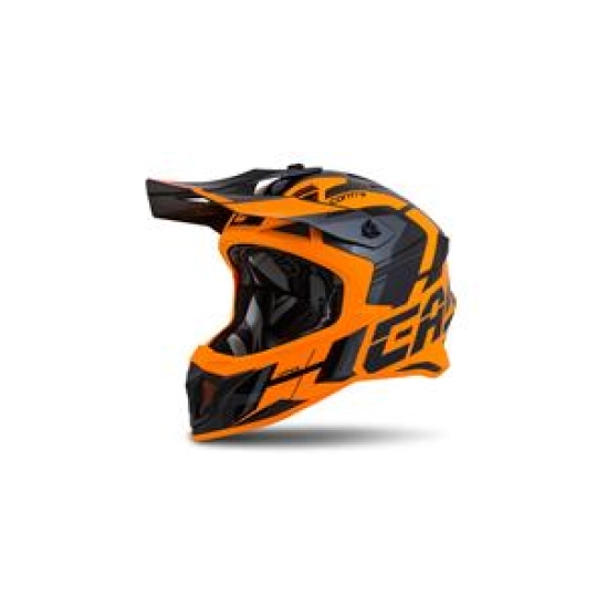 PŘILBA CROSS PRO II CONTRA, CASSIDA (ORANŽOVÁ/ŠEDÁ/ČERNÁ) VEL. L
